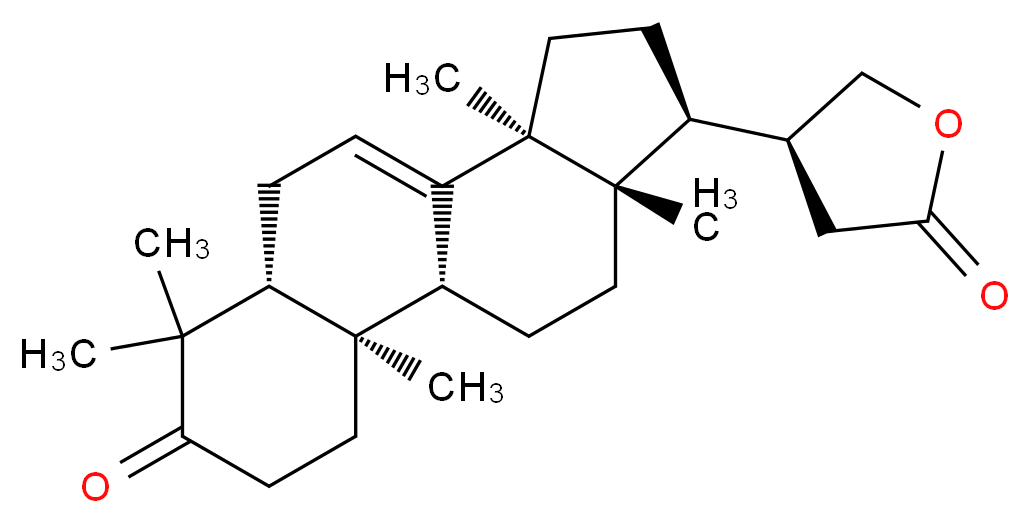 (4S)-4-[(1R,2R,7R,11S,14S,15S)-2,6,6,11,15-pentamethyl-5-oxotetracyclo[8.7.0.0<sup>2</sup>,<sup>7</sup>.0<sup>1</sup><sup>1</sup>,<sup>1</sup><sup>5</sup>]heptadec-9-en-14-yl]oxolan-2-one_分子结构_CAS_828935-47-3