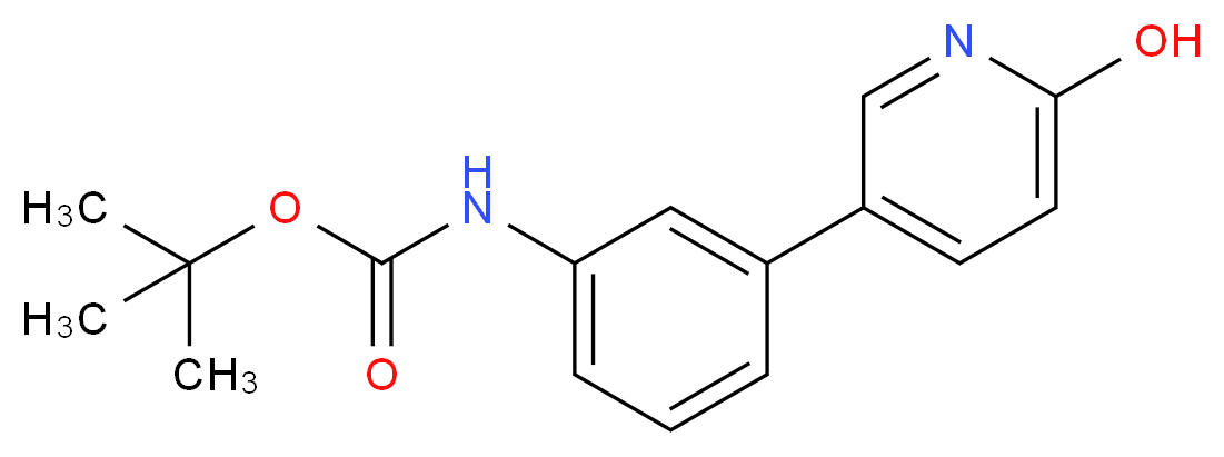 tert-Butyl (3-(6-hydroxypyridin-3-yl)phenyl)carbamate_分子结构_CAS_1261974-19-9)