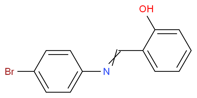 2-[N-(4-bromophenyl)carboximidoyl]phenol_分子结构_CAS_886-34-0