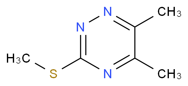 5,6-dimethyl-3-(methylsulfanyl)-1,2,4-triazine_分子结构_CAS_7275-70-9