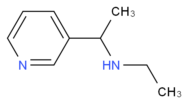 ethyl[1-(pyridin-3-yl)ethyl]amine_分子结构_CAS_)