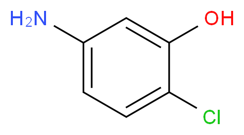 5-amino-2-chlorophenol_分子结构_CAS_6358-06-1