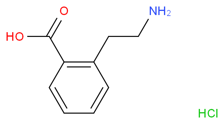 2-(2-aminoethyl)benzoic acid hydrochloride_分子结构_CAS_)