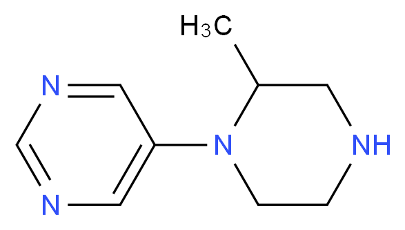 5-(2-methylpiperazin-1-yl)pyrimidine_分子结构_CAS_1196153-44-2)