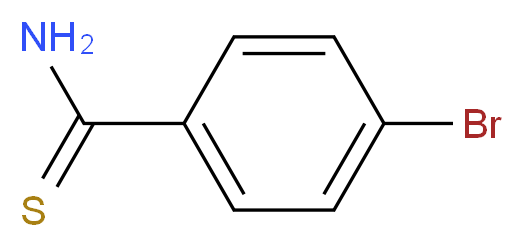 4-溴硫代苯甲酰胺_分子结构_CAS_26197-93-3)