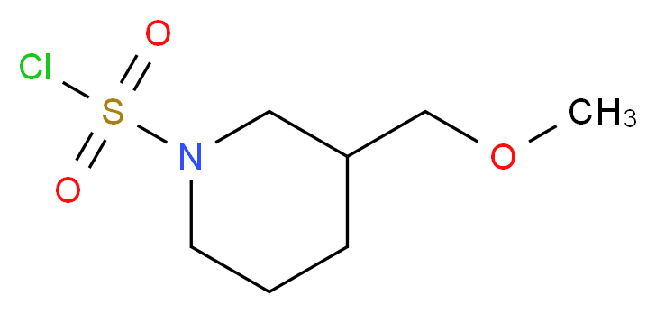 3-(methoxymethyl)piperidine-1-sulfonyl chloride_分子结构_CAS_1243250-22-7