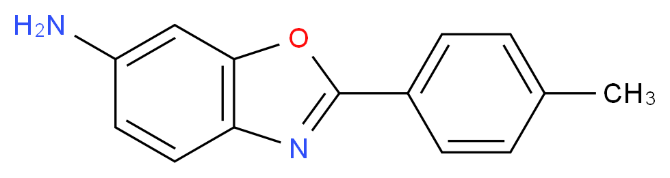 2-(4-methylphenyl)-1,3-benzoxazol-6-amine_分子结构_CAS_69657-63-2
