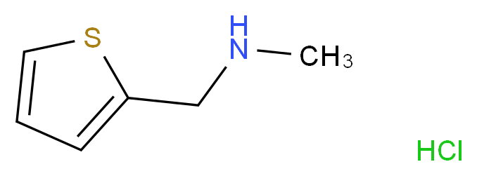 N-Methyl-1-(thiophen-2-yl)methanamine hydrochloride_分子结构_CAS_7404-67-3)