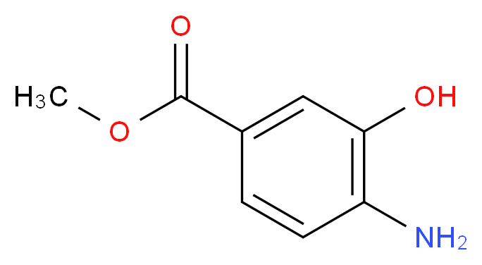 methyl 4-amino-3-hydroxybenzoate_分子结构_CAS_63435-16-5