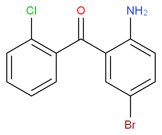 4-bromo-2-(2-chlorobenzoyl)aniline_分子结构_CAS_60773-49-1