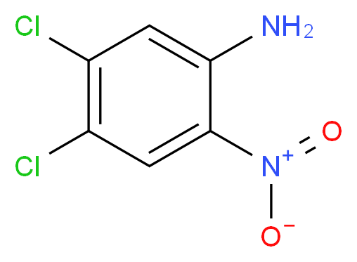 4,5-dichloro-2-nitroaniline_分子结构_CAS_6641-64-1