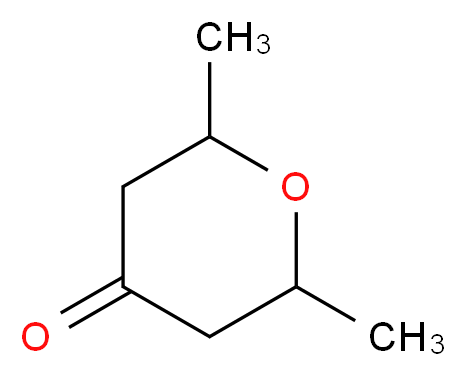 2,6-Dimethyltetrahydro-4H-pyran-4-one 97%_分子结构_CAS_1073-79-6)