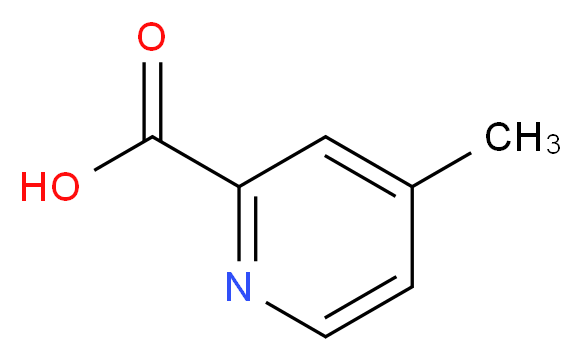 4-Methyl-pyridine-2-carboxylic acid_分子结构_CAS_4021/8/3)