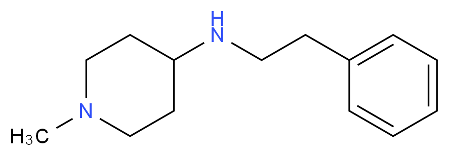 1-methyl-N-(2-phenylethyl)piperidin-4-amine_分子结构_CAS_30508-81-7)