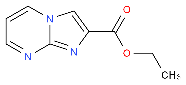 Ethyl imidazo[1,2-a]pyrimidine-2-carboxylate_分子结构_CAS_64951-06-0)