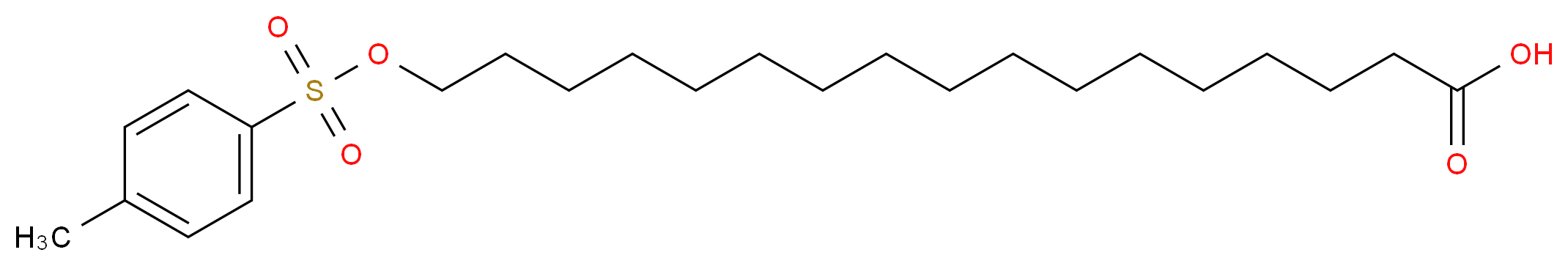 17-[(4-methylbenzenesulfonyl)oxy]heptadecanoic acid_分子结构_CAS_76298-42-5