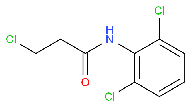 3-chloro-N-(2,6-dichlorophenyl)propanamide_分子结构_CAS_35714-74-0