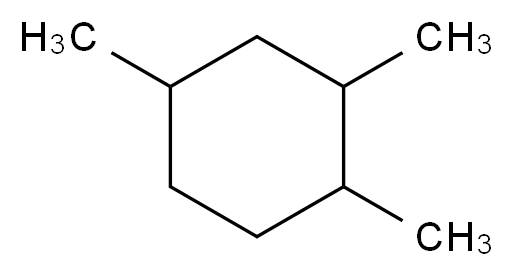 1,2,4-trimethylcyclohexane_分子结构_CAS_2234-75-5