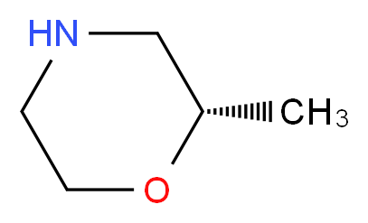 (2S)-2-methylmorpholine_分子结构_CAS_74572-13-7