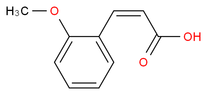 顺式-2-甲氧基肉桂酸_分子结构_CAS_14737-91-8)