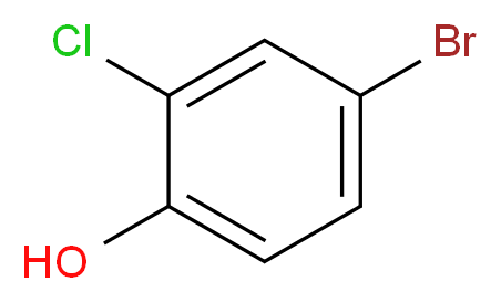 4-bromo-2-chlorophenol_分子结构_CAS_3964-56-5