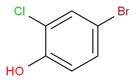 4-Bromo-2-chlorophenol_分子结构_CAS_3964-56-5)