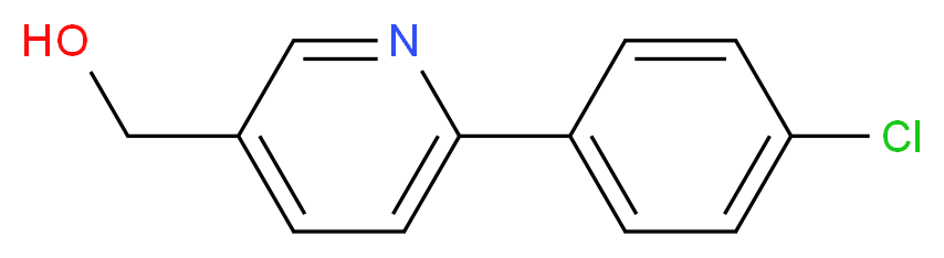 [6-(4-CHLOROPHENYL)PYRIDIN-3-YL]METHANOL_分子结构_CAS_23148-55-2)