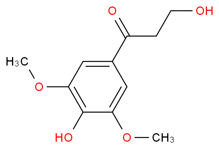 3,4'-Dihydroxy-3',5'-dimethoxypropiophenone_分子结构_CAS_136196-47-9)