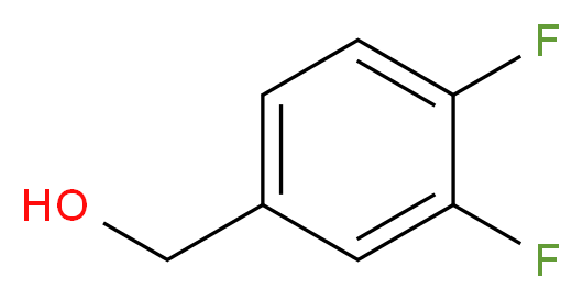 3,4-二氟苯甲醇_分子结构_CAS_85118-05-4)