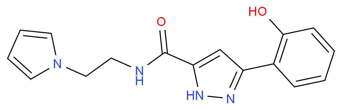 3-(2-hydroxyphenyl)-N-[2-(1H-pyrrol-1-yl)ethyl]-1H-pyrazole-5-carboxamide_分子结构_CAS_)