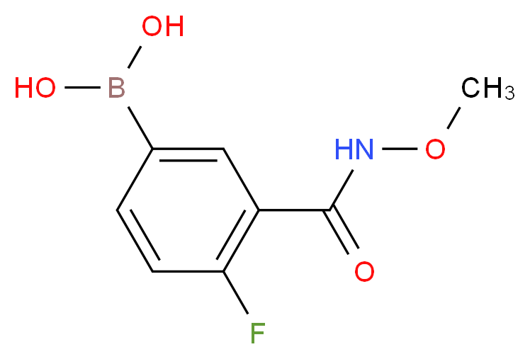 4-Fluoro-3-[(methoxyamino)carbonyl]benzeneboronic acid 98%_分子结构_CAS_913835-47-9)