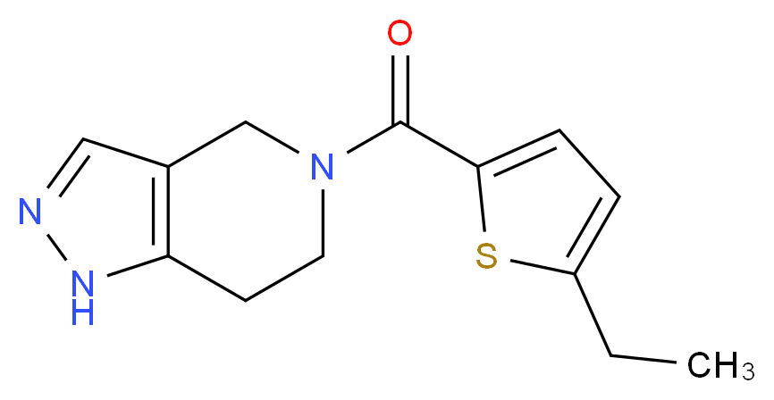 5-[(5-ethyl-2-thienyl)carbonyl]-4,5,6,7-tetrahydro-1H-pyrazolo[4,3-c]pyridine_分子结构_CAS_)