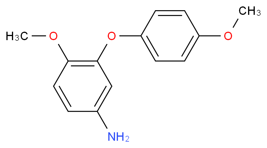 4-methoxy-3-(4-methoxyphenoxy)aniline_分子结构_CAS_14064-97-2