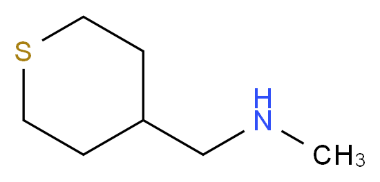 4-[(Methylamino)methyl]tetrahydro-2H-thiopyran 97%_分子结构_CAS_950603-22-2)