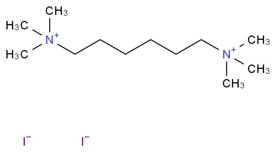 trimethyl[6-(trimethylazaniumyl)hexyl]azanium diiodide_分子结构_CAS_870-62-2