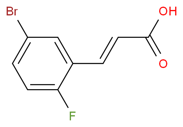 5-溴-2-氟肉桂酸_分子结构_CAS_202865-71-2)