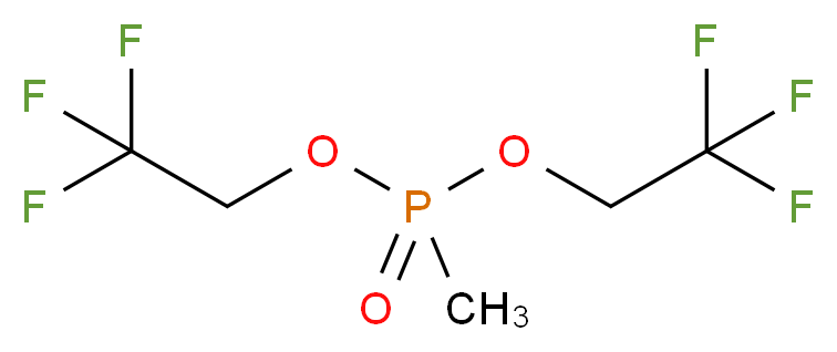 bis(2,2,2-trifluoroethyl) methylphosphonate_分子结构_CAS_757-95-9