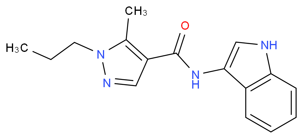 N-1H-indol-3-yl-5-methyl-1-propyl-1H-pyrazole-4-carboxamide_分子结构_CAS_)