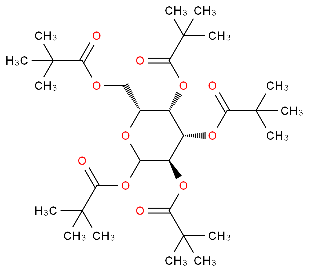 [(2R,3S,4S,5R)-3,4,5,6-tetrakis[(2,2-dimethylpropanoyl)oxy]oxan-2-yl]methyl 2,2-dimethylpropanoate_分子结构_CAS_108342-85-4