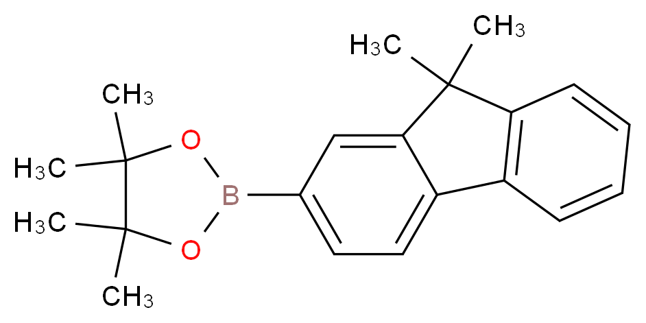 9,9-Dimethylfluorene-2-boronic acid pinacol ester_分子结构_CAS_569343-09-5)