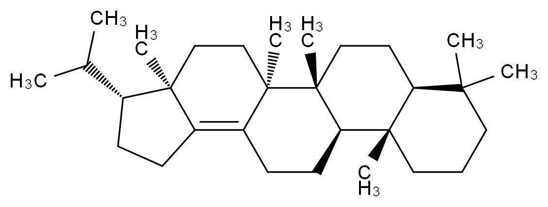 (1R,2S,5R,6R,13R,14S,19S)-1,2,5,14,18,18-hexamethyl-6-(propan-2-yl)pentacyclo[11.8.0.0<sup>2</sup>,<sup>1</sup><sup>0</sup>.0<sup>5</sup>,<sup>9</sup>.0<sup>1</sup><sup>4</sup>,<sup>1</sup><sup>9</sup>]henicos-9-ene_分子结构_CAS_21681-17-4