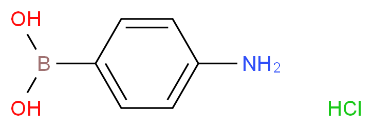 (4-Aminophenyl)boronic acid hydrochloride_分子结构_CAS_80460-73-7)