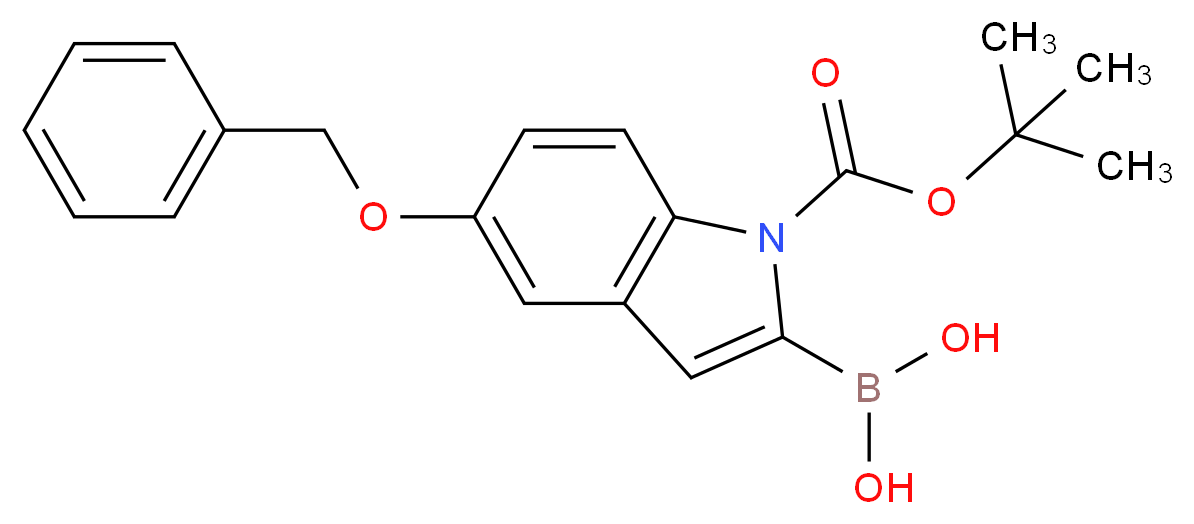 5-Benzyloxy-1H-indole-2-boronic acid, N-BOC protected 98%_分子结构_CAS_850568-62-6)