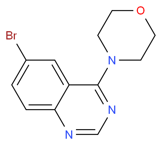 6-bromo-4-(morpholin-4-yl)quinazoline_分子结构_CAS_307538-52-9