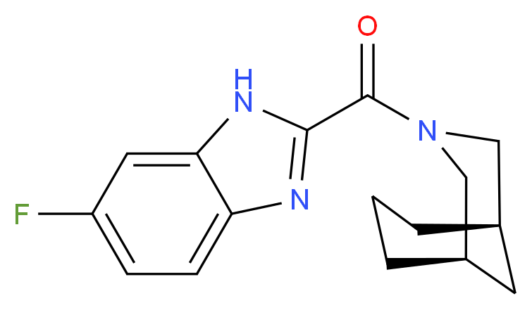 2-[(1R*,5S*)-3-azabicyclo[3.3.1]non-3-ylcarbonyl]-6-fluoro-1H-benzimidazole_分子结构_CAS_)