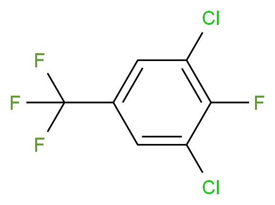 1,3-dichloro-2-fluoro-5-(trifluoromethyl)benzene_分子结构_CAS_77227-81-7
