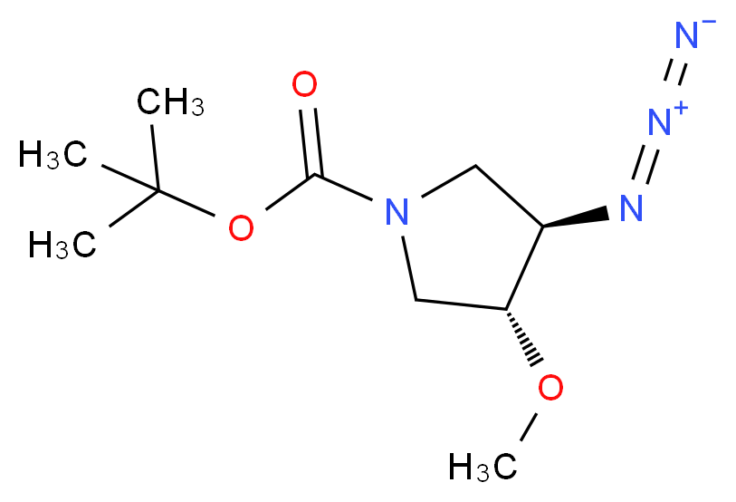 TRANS-3-AZIDO-1-BOC-4-METHOXYPYRROLIDINE_分子结构_CAS_429673-78-9)