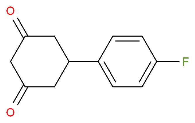 5-(4-Fluorophenyl)cyclohexane-1,3-dione 95%_分子结构_CAS_55579-72-1)