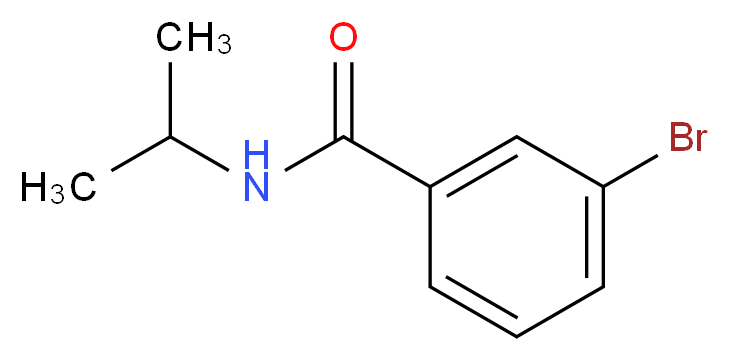 3-bromo-N-(propan-2-yl)benzamide_分子结构_CAS_35306-75-3