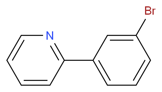 2-(3-Bromophenyl)pyridine_分子结构_CAS_4373-60-8)